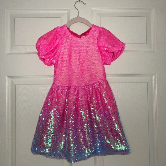 bubble gum shimmer sequin dress Bubble Gum Shimmer Sequin Dress - NWT